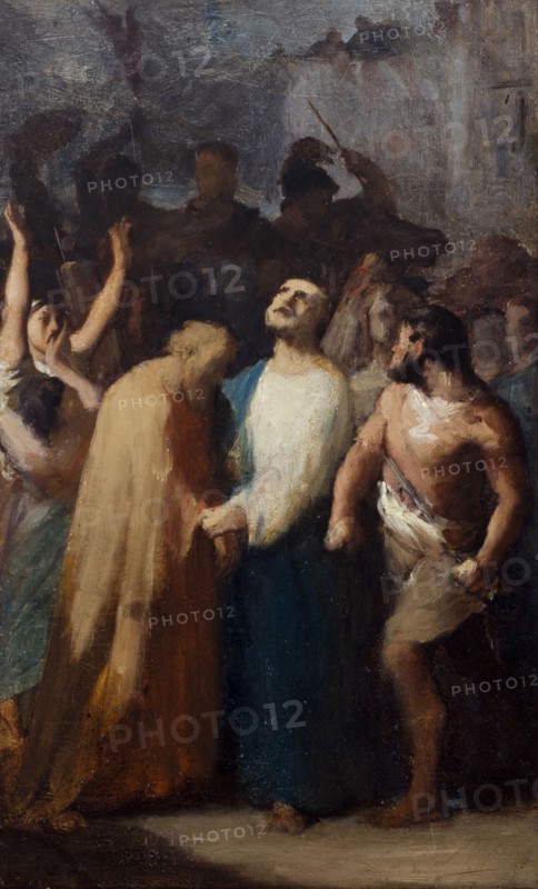 Esquisse pour l'église Saint-Jacques-Saint-Christophe de la Villette : Martyre de Saint..., c.1843. Creator: Jean-François Brémond.