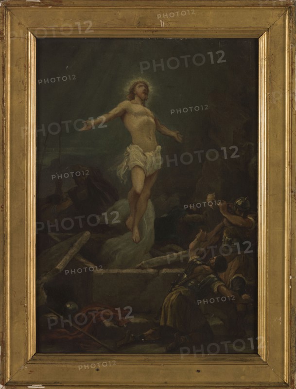 Sketch for the church of Saint-Pierre-Saint-Paul de Montreuil-sous-Bois: the Resurrection, c.1874.  Creator: Paul-Dominique Philippoteaux.