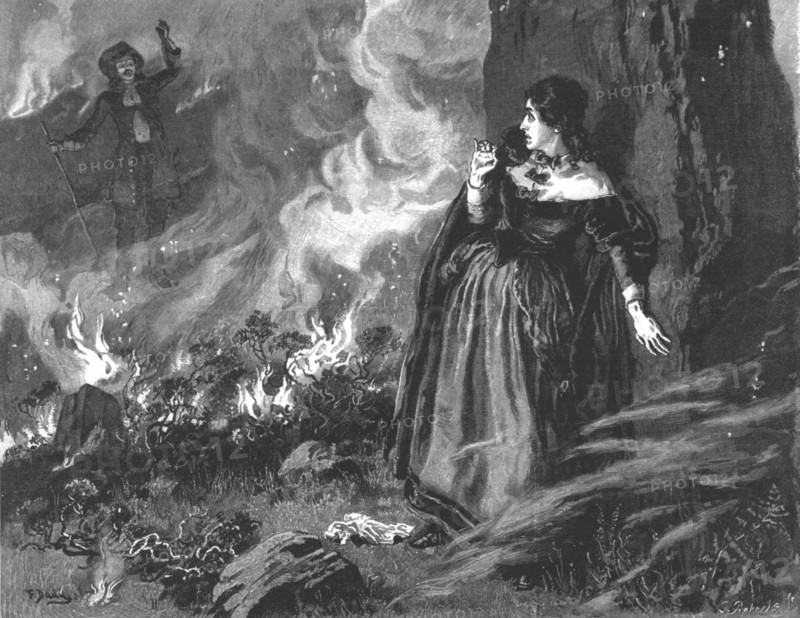 Scene from "Urith: A Tale of Dartmoor", By Sabine Baring-Gould, MA, 1890. Creator: Frank Dadd.