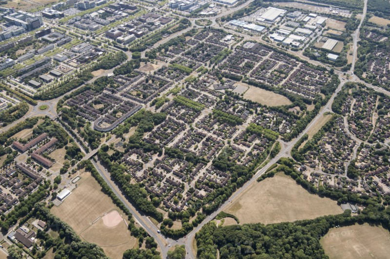 Bradwell Common housing estate, Milton Keynes, 2018.
