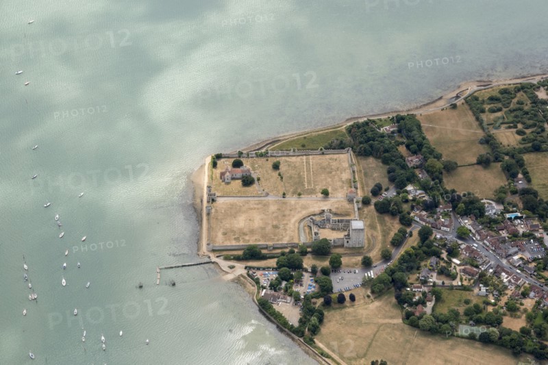 Portchester Castle and Roman Fort, Portchester, Hampshire, 2018.