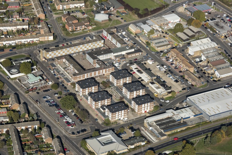 Bush Fair housing estate, Harlow, Essex, 2018.