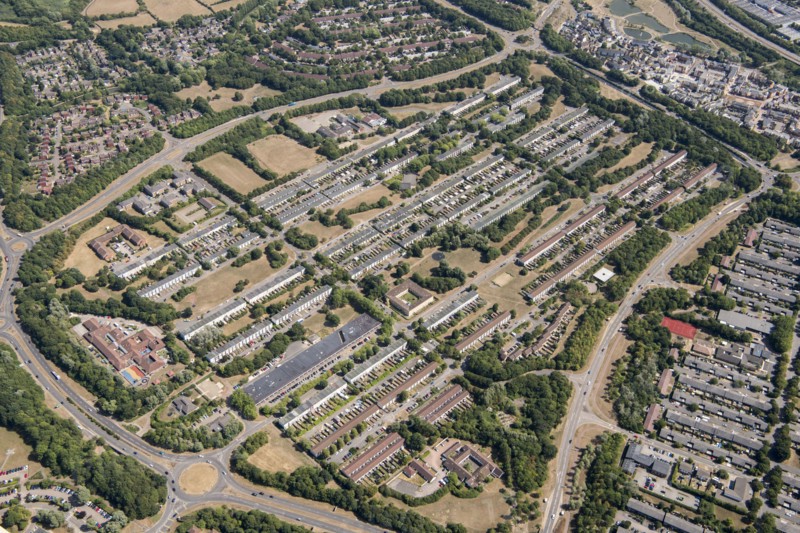 Netherfield housing estate, Milton Keynes, 2018.