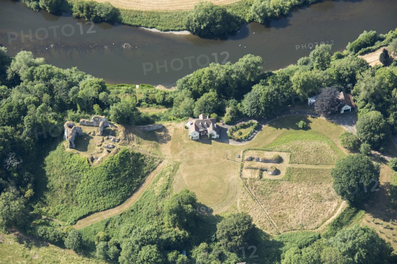 The remains of Clifford Castle, County of Herefordshire, 2018.