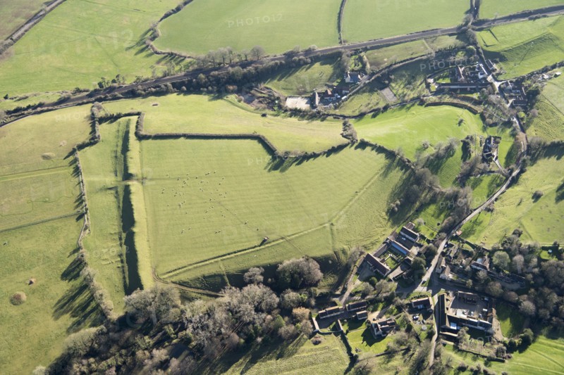 Promontory fort on Barrow Hill, Somerset, 2019.