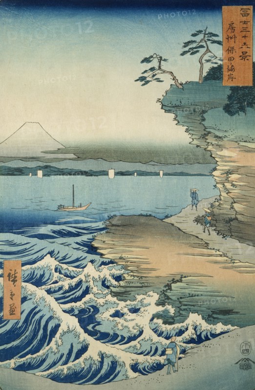 The Coast at Hota in Awa Province, 1858.