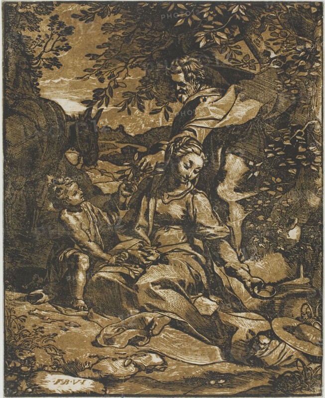 Rest on the Flight into Egypt, after 1570.