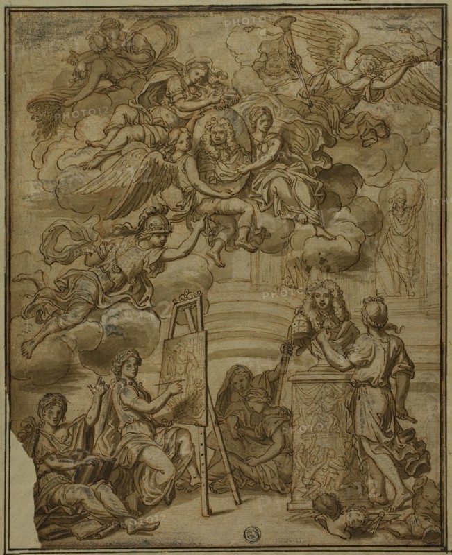 Title Page with Portrait of Viceroy of Naples, n.d. After Francesco Solimena or the School of Pierre Mignard I.