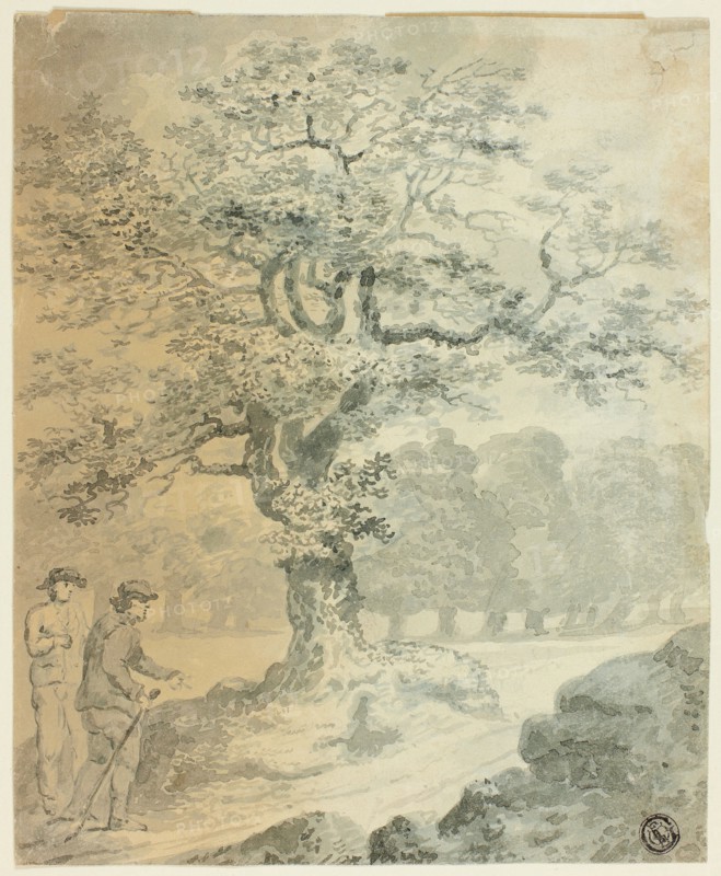 Landscape with Two Male Figures, n.d.