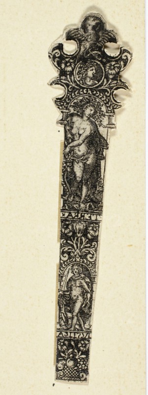 Ornamental Design for Knife Handle with Earth, from The Four Elements, c. 1590.