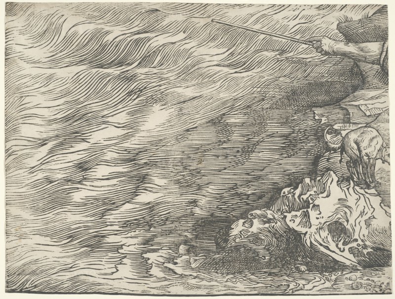 The Submersion of Pharaoh's Army in the Red Sea, c. 1515, printed 1549.