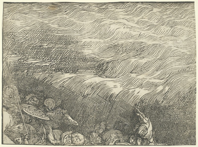 The Submersion of Pharaoh's Army in the Red Sea, c. 1515, printed 1549.
