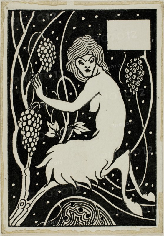 Decorative Study: Satyr, 1892/98. Attributed to Aubrey Beardsley.