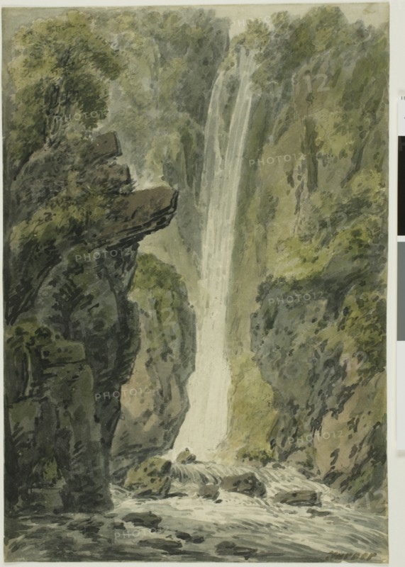Waterfall, n.d. Attributed to Edward Dayes.