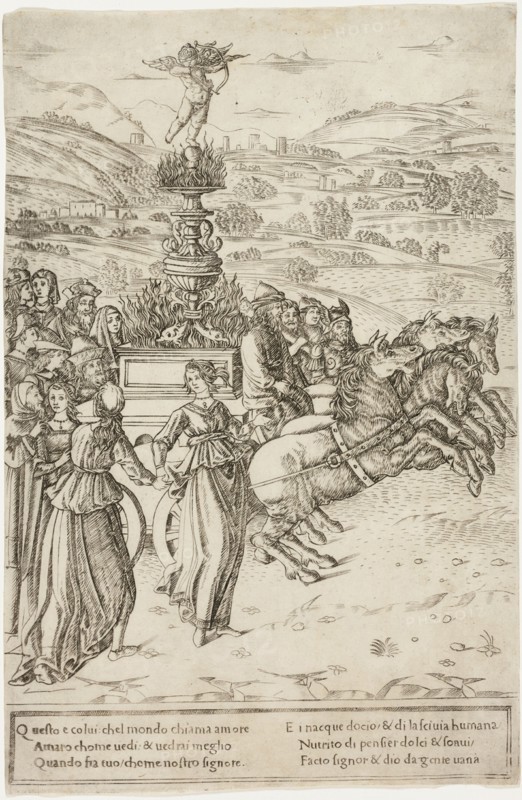 The Triumph of Love, 1470/90. Attributed to Francesco Rosselli.