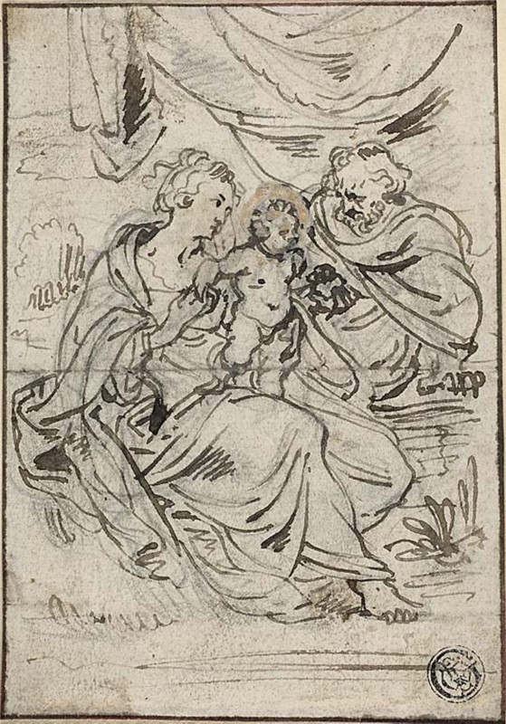 Holy Family, n.d. Attributed to Johann Boeckhorst.