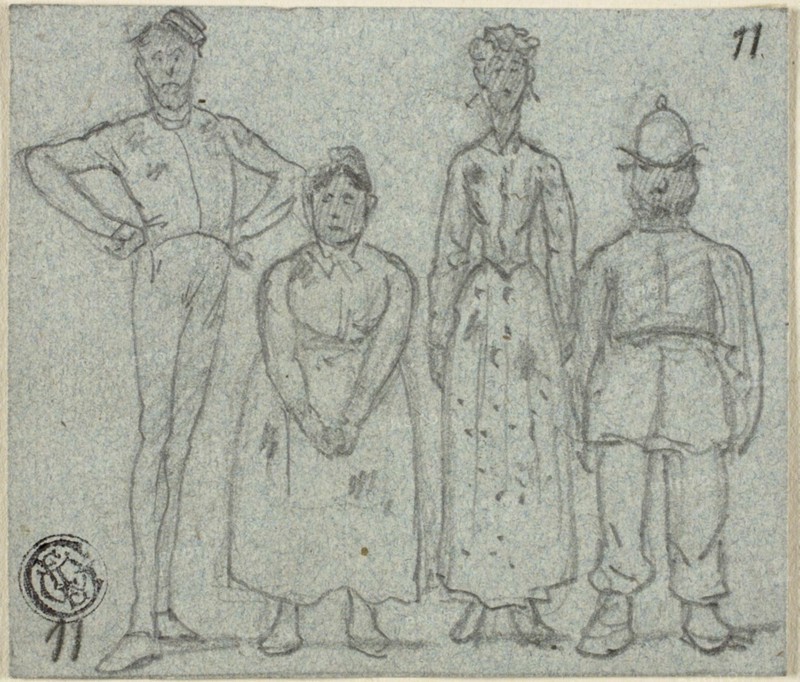 Episodes from White Chapel Life, c. 1850. Attributed to John Leech.