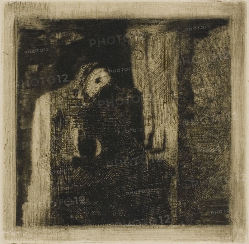 Dream Vision, c. 1880. Attributed to Odilon Redon.