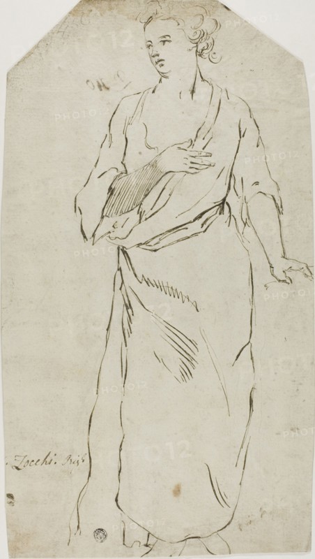 Standing Woman, n.d. Attributed to or in the style of Giuseppe Zocchi.