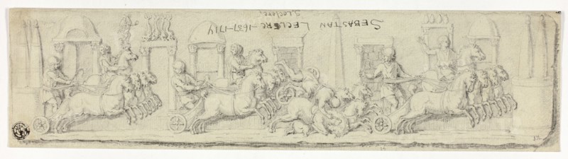 Antique Relief of Chariot Race, n.d. Creator: Sebastien Le Clerc.