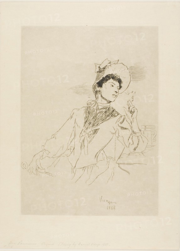 Woman Smoking a Cigarette, 1888.