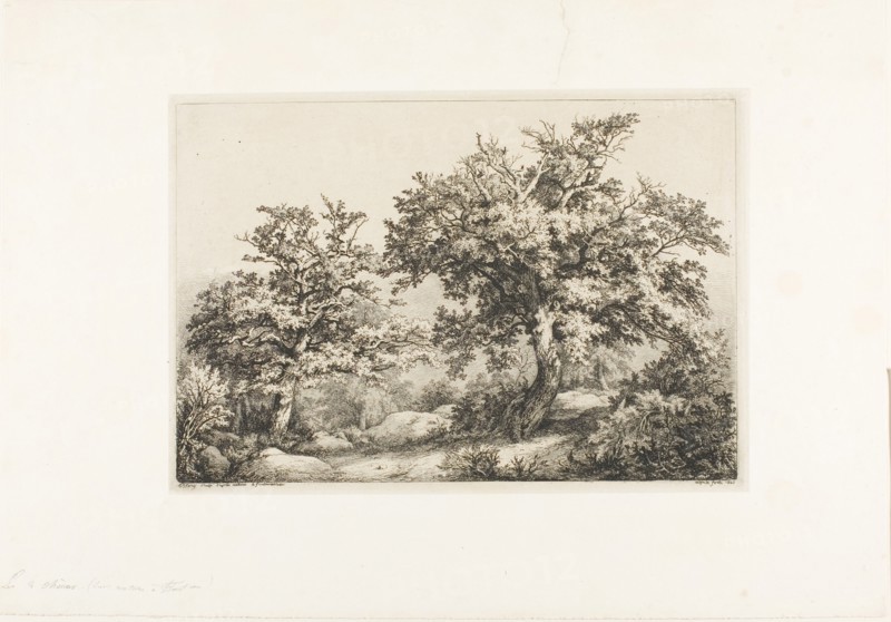 The Two Oaks, Fontainebleau, 1842.