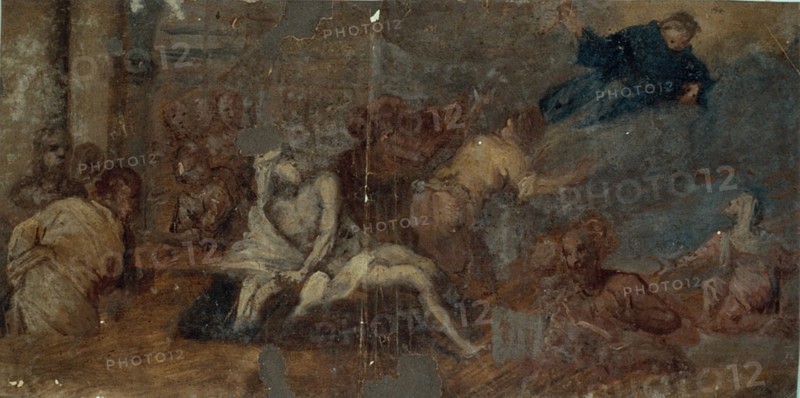 Saint Anthony Appearing to a Sick Man, n.d. Follower of Domenico Robusti.
