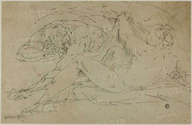 Nymph and Satyr, after 1560. Follower of Luca Cambiaso.
