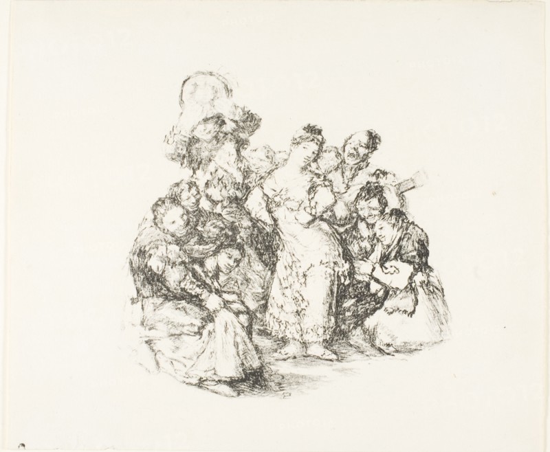 The Andalusian dance, 1825/26. Formerly attributed to Francisco Goya.