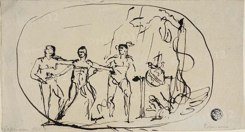 Three Figures, 1767.