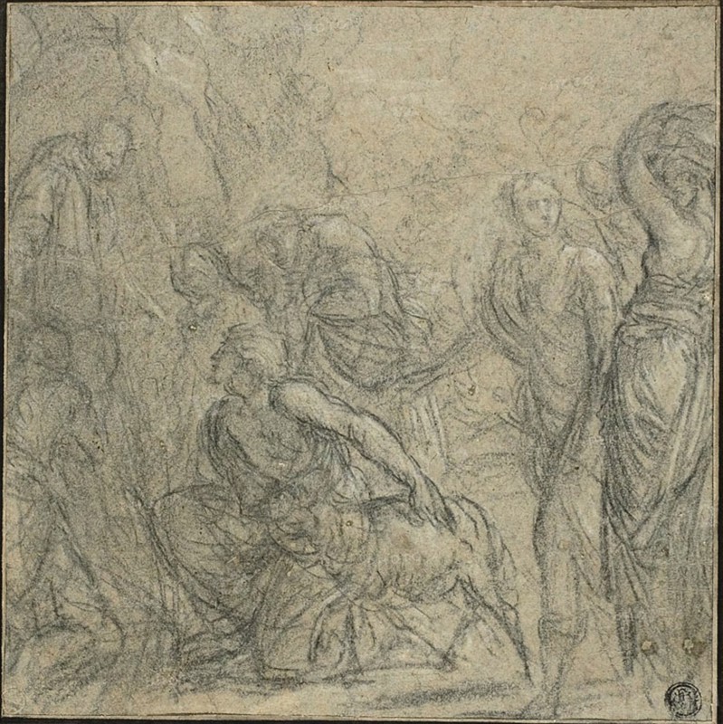 Study for Saint Benedict Receiving Gifts from the Peasants, c. 1604.