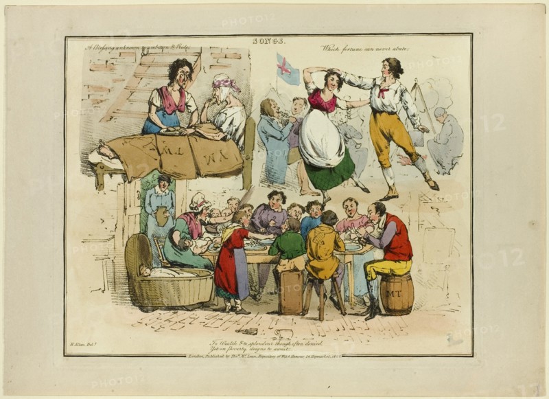 Plate from Illustrations to Popular Songs, 1822.