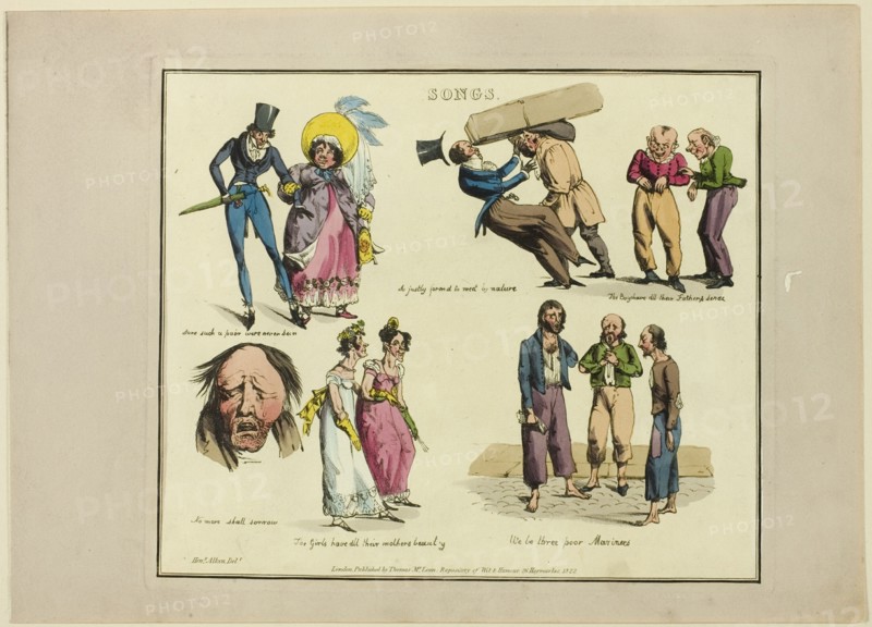 Plate from Illustrations to Popular Songs, 1822.