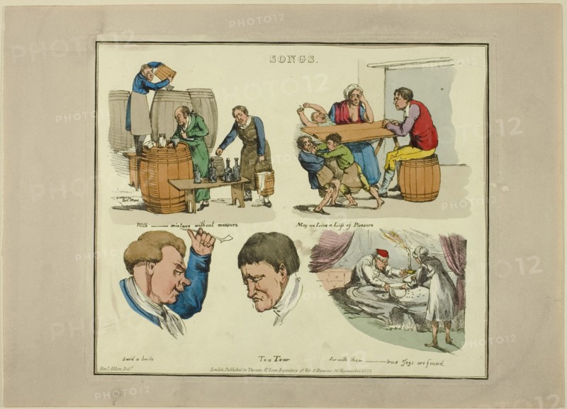 Plate from Illustrations to Popular Songs, 1822.