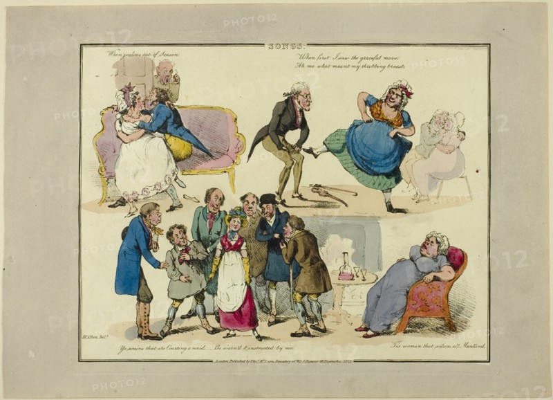Plate from Illustrations to Popular Songs, 1822.