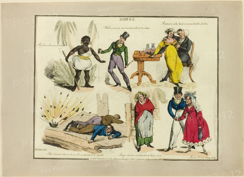 Plate from Illustrations to Popular Songs, 1822.
