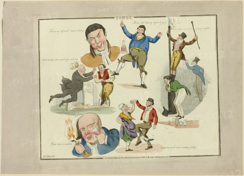 Plate from Illustrations to Popular Songs, 1822.