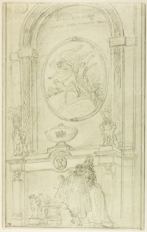Interior with a Couple Before a Chimney-Piece, c. 1785.