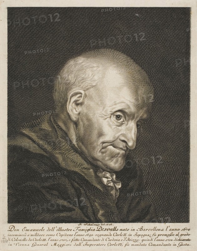 Portrait of Don Emanuel Desvalls, n.d. Creator: Jakob Matthias Schmutzer.