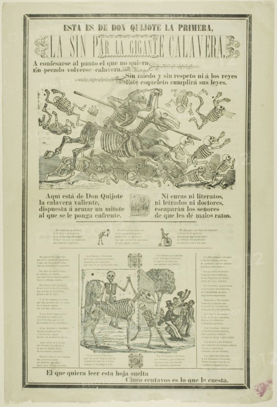 This is Don Quixote's, the First, the Matchless, the Giant Calavera, n.d.