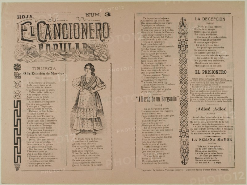 El cancionero popular, num. 3 (The Popular Songbook,  No. 3), n.d.
