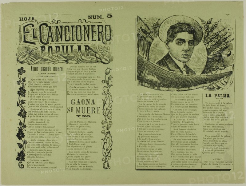 El cancionero popular, num. 5 (The Popular Songbook, No. 5), n.d.