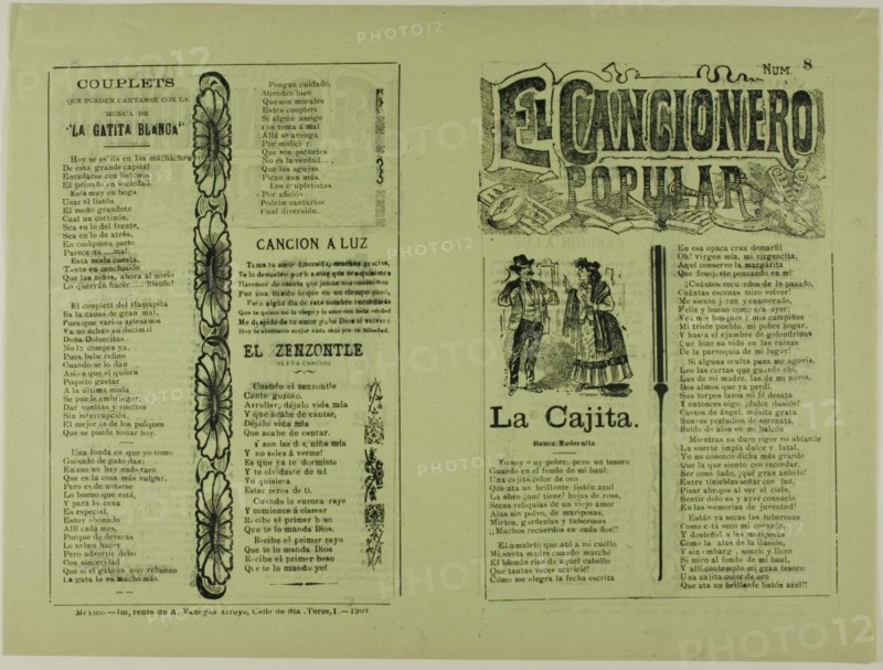 El cancionero popular, num. 8 (The Popular Songbook, No. 8), n.d.