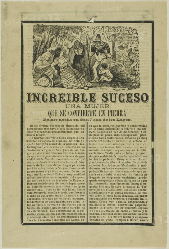 Incredible Event: Woman Turns to Stone, 1903.