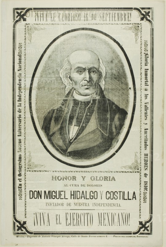 Long Live the Glorious 16th of September! Honor and Glory to the Priest from Dolores Don..., 1899. Creator: José Guadalupe Posada.