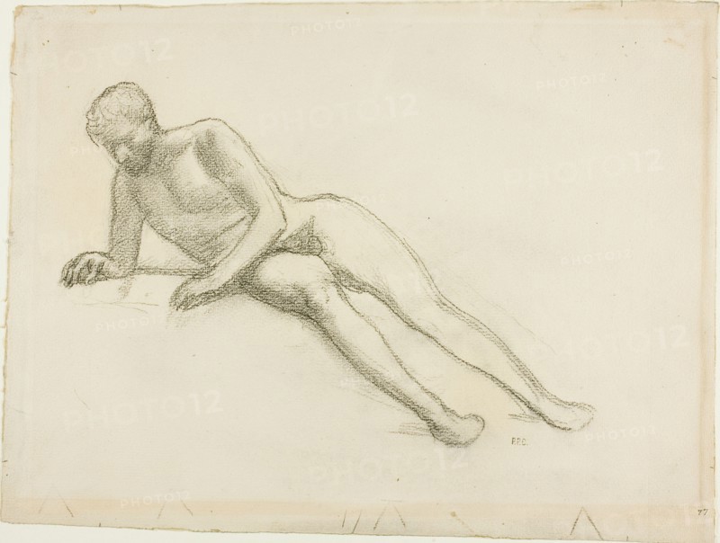 Reclining Male Nude, n.d.