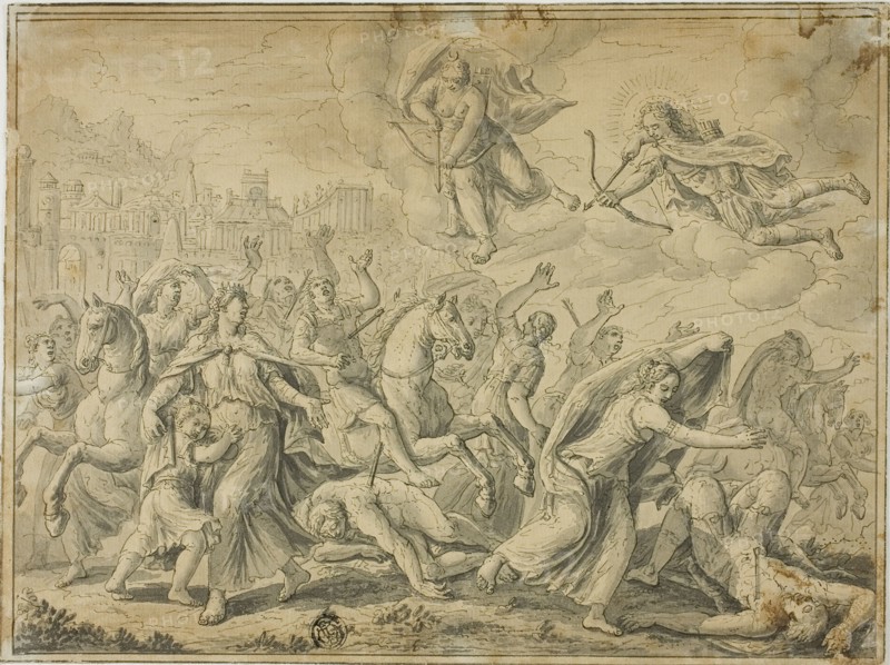 Death of Niobe's Children, 1552/1725. Creator: Unknown.