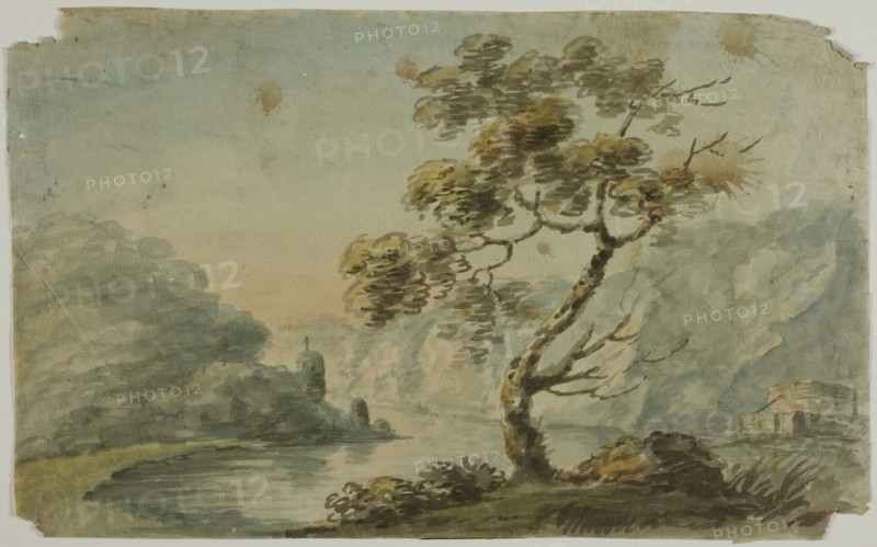 Windswept Landscape, n.d. Possibly by Nicholas Pocock.