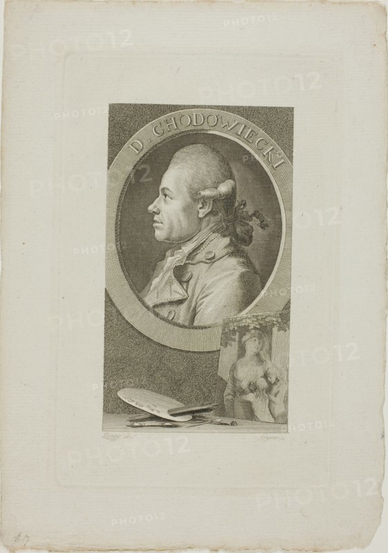 Portrait of Daniel Chodowiecki, after 1773. Possibly by Christian Gottlieb Geyser.
