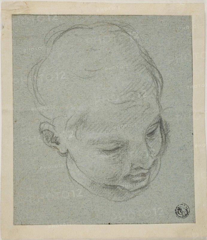 Young Boy's Head, n.d. Style of Guido Reni.
